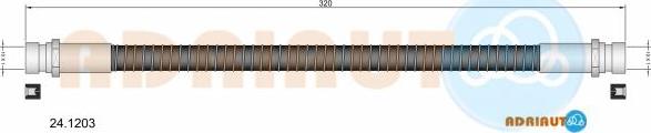 Adriauto 24.1203 - Brake Hose car-mod.net