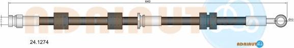 Adriauto 24.1274 - Brake Hose car-mod.net