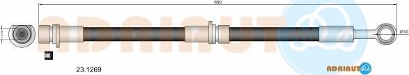 Adriauto 23.1269 - Brake Hose car-mod.net