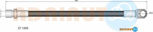 Adriauto 27.1205 - Brake Hose car-mod.net