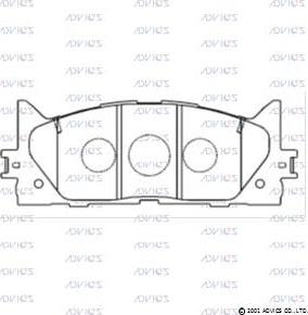 Advics SN947 - Brake Pad Set, disc brake car-mod.net