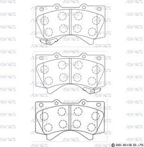 Advics SN139P - Brake Pad Set, disc brake car-mod.net