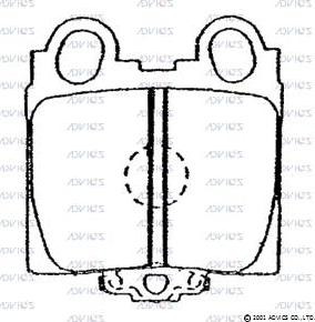 Advics A2N099 - Brake Pad Set, disc brake car-mod.net