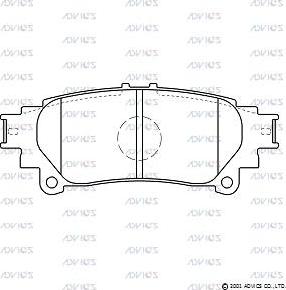 Advics A2N194 - Brake Pad Set, disc brake car-mod.net