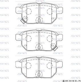 Advics SN953P - Brake Pad Set, disc brake car-mod.net