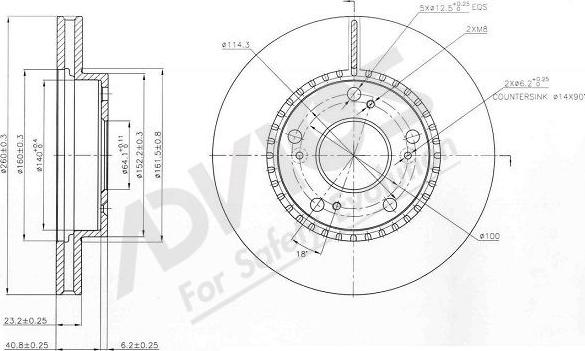 Advics C6F109B - Brake Disc car-mod.net