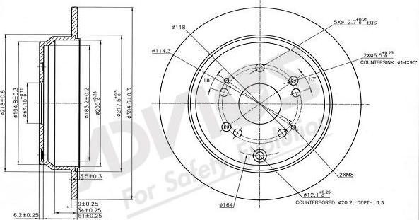 Advics C6R080B - Brake Disc car-mod.net