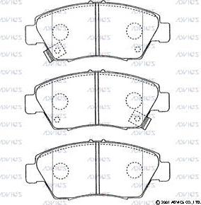 Advics C1N016 - Brake Pad Set, disc brake car-mod.net