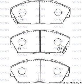 Advics C1N013 - Brake Pad Set, disc brake car-mod.net