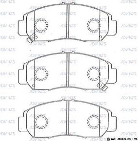 Advics C1N030 - Brake Pad Set, disc brake car-mod.net