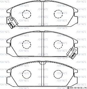 Advics C1N033 - Brake Pad Set, disc brake car-mod.net