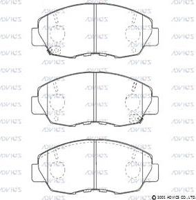 Advics C1N037 - Brake Pad Set, disc brake car-mod.net