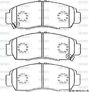 Advics C1N026 - Brake Pad Set, disc brake car-mod.net