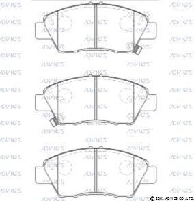 Advics C1N077 - Brake Pad Set, disc brake car-mod.net