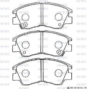 ADVICS SN776P - Brake Pad Set, disc brake car-mod.net