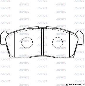 Advics SN589 - Brake Pad Set, disc brake car-mod.net
