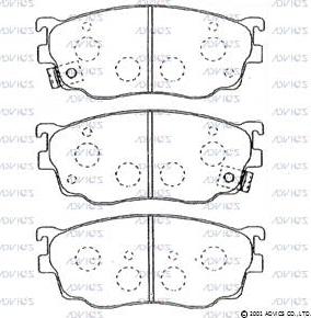 Advics E1N042 - Brake Pad Set, disc brake car-mod.net