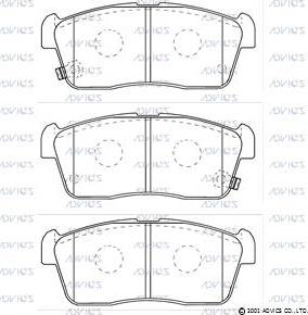 Advics SN949P - Brake Pad Set, disc brake car-mod.net
