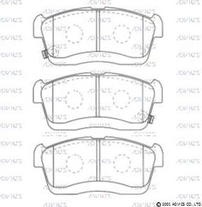Advics SN910P - Brake Pad Set, disc brake car-mod.net