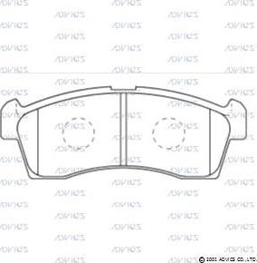 Advics SN935 - Brake Pad Set, disc brake car-mod.net