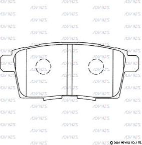 Advics SN586 - Brake Pad Set, disc brake car-mod.net