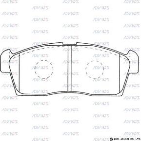 Advics SN693 - Brake Pad Set, disc brake car-mod.net