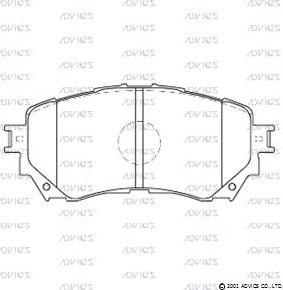 ADVICS SN188 - Brake Pad Set, disc brake car-mod.net
