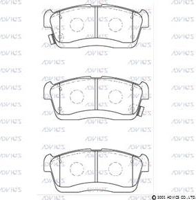 Advics SN206P - Brake Pad Set, disc brake car-mod.net