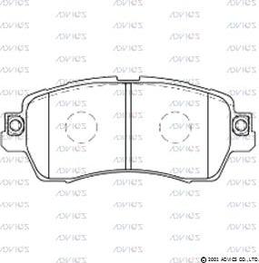 Advics SN214 - Brake Pad Set, disc brake car-mod.net