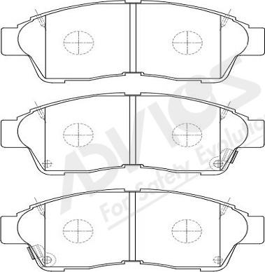 ADVICS-SEA A1N048Y - Brake Pad Set, disc brake car-mod.net
