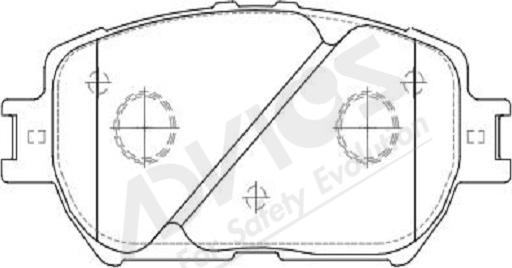 ADVICS-SEA A1N073Y - Brake Pad Set, disc brake car-mod.net