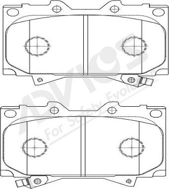 ADVICS-SEA A1N144Y - Brake Pad Set, disc brake car-mod.net