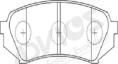 ADVICS-SEA A2N004Y - Brake Pad Set, disc brake car-mod.net