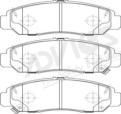 ADVICS-SEA C1N043Y - Brake Pad Set, disc brake car-mod.net