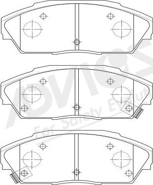 ADVICS-SEA C1N013Y - Brake Pad Set, disc brake car-mod.net