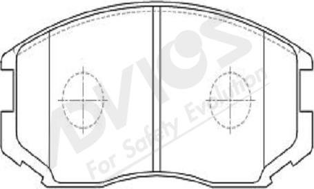 ADVICS-SEA D1N014Y - Brake Pad Set, disc brake car-mod.net