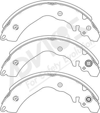 ADVICS-SEA D8N017Y - Drum Brake Shoe Set car-mod.net