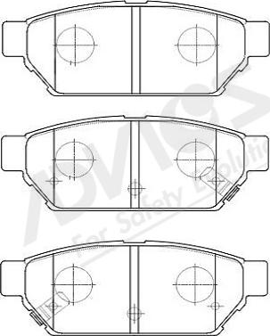 ADVICS-SEA D2N040Y - Brake Pad Set, disc brake car-mod.net