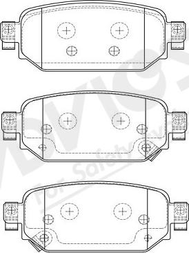 ADVICS-SEA E2N111Y - Brake Pad Set, disc brake car-mod.net