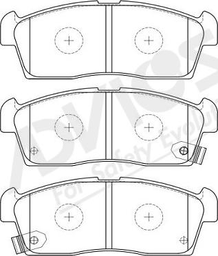 ADVICS-SEA H1N009Y - Brake Pad Set, disc brake car-mod.net