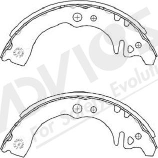 ADVICS-SEA G8N001Y - Drum Brake Shoe Set car-mod.net