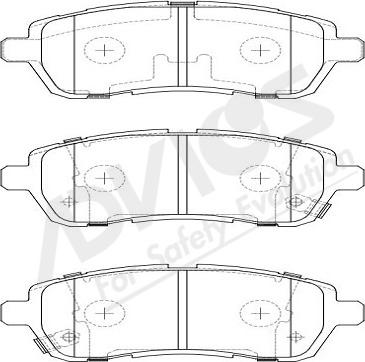 ADVICS-SEA H1N061Y - Brake Pad Set, disc brake car-mod.net