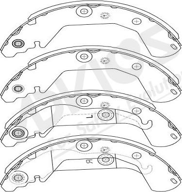 ADVICS-SEA L8N001Y - Drum Brake Shoe Set car-mod.net