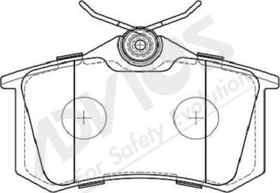 ADVICS-SEA L2N016Y - Brake Pad Set, disc brake car-mod.net