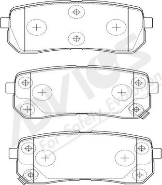 ADVICS-SEA R2N045Y - Brake Pad Set, disc brake car-mod.net