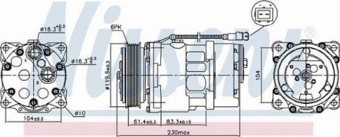 AES PSH 89055 - Compressor, air conditioning car-mod.net