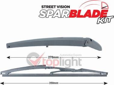 AE TOPLIGHT TRA-A414 - Wiper Arm Set, window cleaning car-mod.net