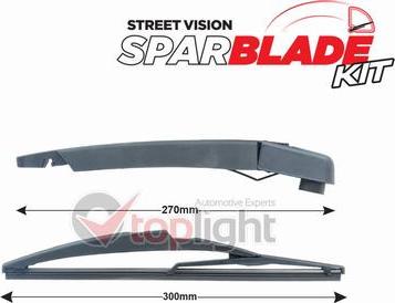 AE TOPLIGHT TRA-D1L1 - Wiper Arm Set, window cleaning car-mod.net