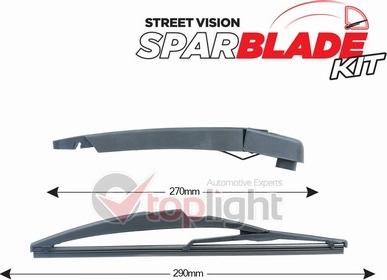 AE TOPLIGHT TRA-D742 - Wiper Arm Set, window cleaning car-mod.net