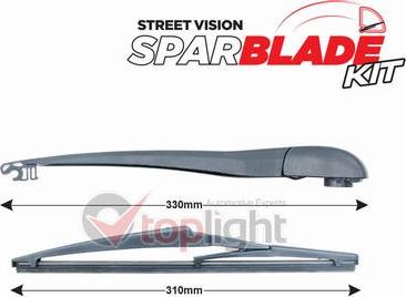 AE TOPLIGHT TRA-F2F1 - Wiper Arm Set, window cleaning car-mod.net